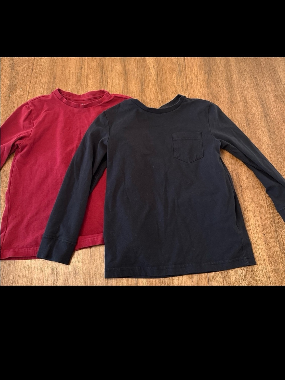 Boys Long-Sleeve Crew Pocket Tees